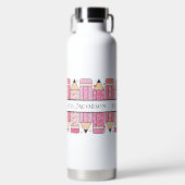 Benutzerdefinierter Text-Stift-Lehrer Trinkflasche (Vorderseite)