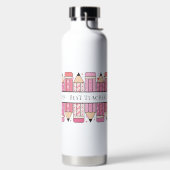 Benutzerdefinierter Text-Stift-Lehrer Trinkflasche (links)