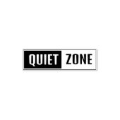 Benutzerdefinierter Text Stille Zone Permastempel (Design)