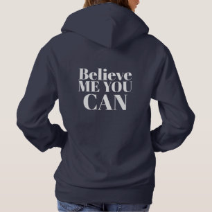 Benutzerdefinierter Text Stilvoll Moderne Minimal Hoodie