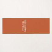 Benutzerdefinierter Text Streifen Muster Yogmatte Yogamatte (Rückseite (Horizontal))