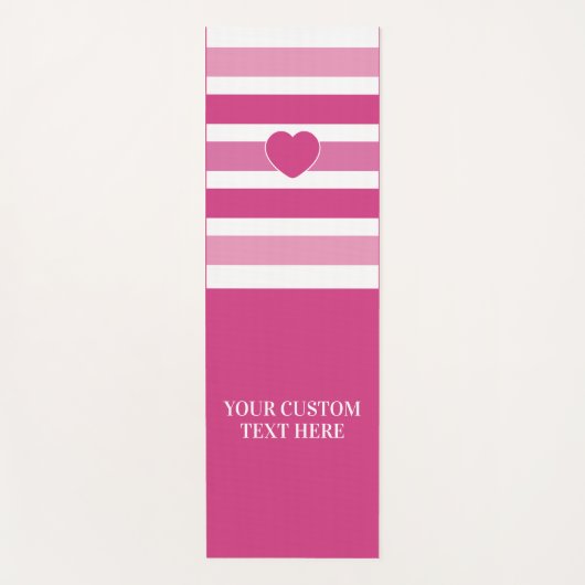 Benutzerdefinierter Text Streifen Muster Yogmatte Yogamatte (Vorderseite)