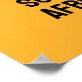 Benutzerdefinierter Text Südafrika Poster (Ecke)