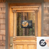 Benutzerdefinierter Text Sushi Platter Fensteraufkleber (Haustür)