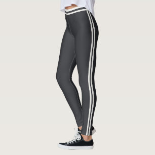 Benutzerdefinierter Text Süße Streifen Neutrales K Leggings
