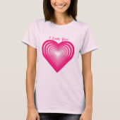 Benutzerdefinierter Text-T - Shirt - I Liebe Sie - (Vorderseite)