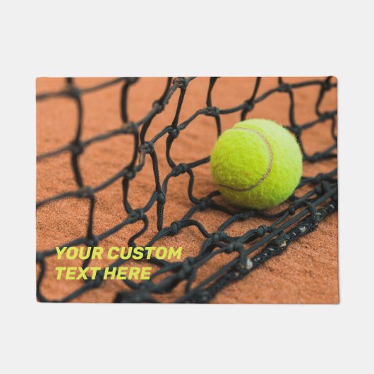 Benutzerdefinierter Text-Tennis Fußmatte (Vorderseite)