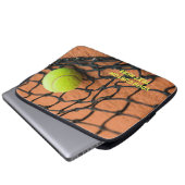 Benutzerdefinierter Text-Tennis Laptopschutzhülle (Vorne Knopf)