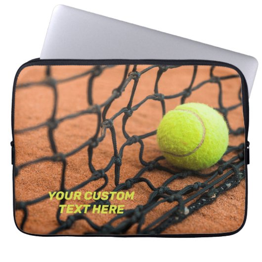 Benutzerdefinierter Text-Tennis Laptopschutzhülle (Vorderseite)