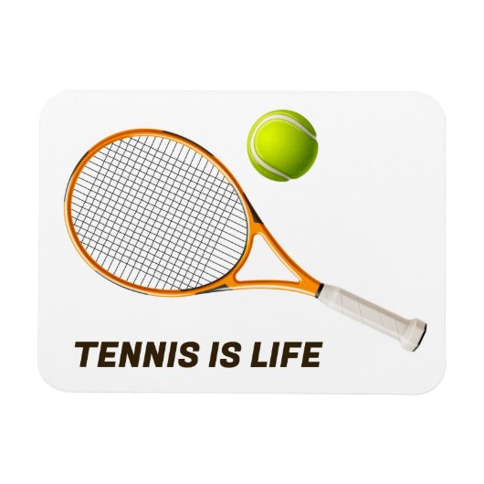 Benutzerdefinierter Text-Tennis Magnet (Horizontal)