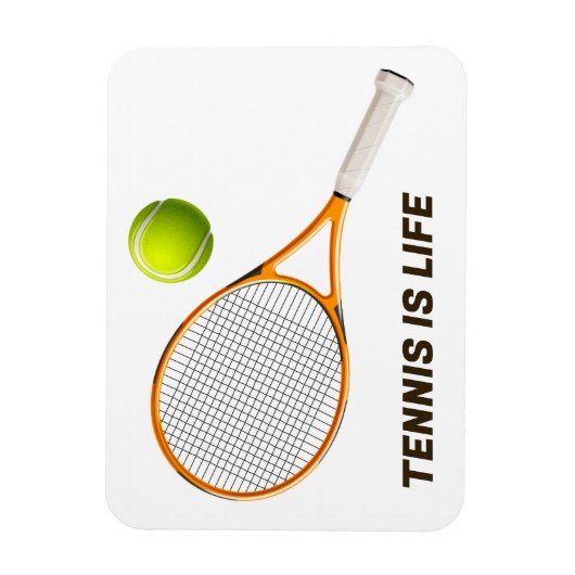 Benutzerdefinierter Text-Tennis Magnet (Vertikal)