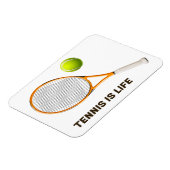 Benutzerdefinierter Text-Tennis Magnet (Linke Seite)