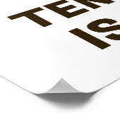 Benutzerdefinierter Text-Tennis Poster (Ecke)