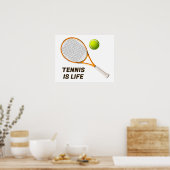 Benutzerdefinierter Text-Tennis Poster (Küche)