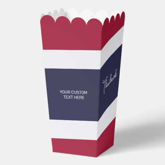 Benutzerdefinierter Text - Thailändische Farben Geschenkschachtel (Vorderseite)