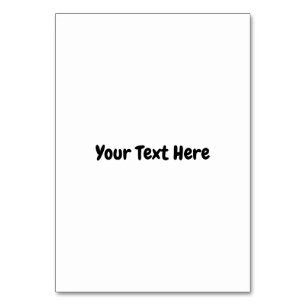 Benutzerdefinierter Text Tischnummer