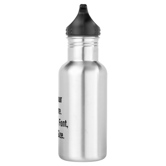 Benutzerdefinierter Text Trinkflasche (Rechts)