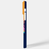 Benutzerdefinierter Text Tropeninsel Sonnenset Case-Mate iPhone Hülle (Rückseite / Links)