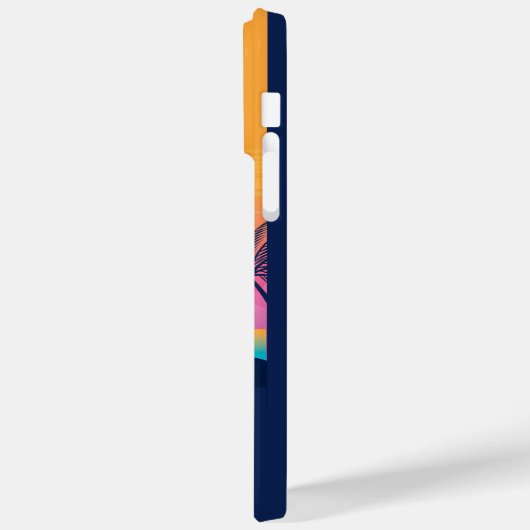 Benutzerdefinierter Text Tropeninsel Sonnenset Case-Mate iPhone Hülle (Rückseite / Links)