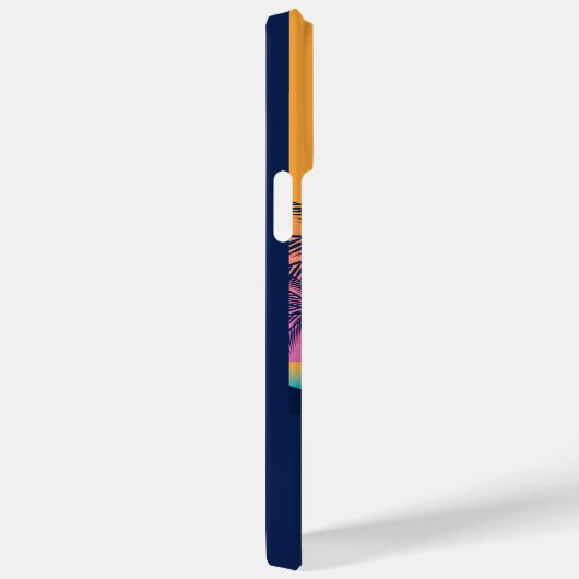 Benutzerdefinierter Text Tropeninsel Sonnenset Case-Mate iPhone Hülle (Rückseite / Rechts)