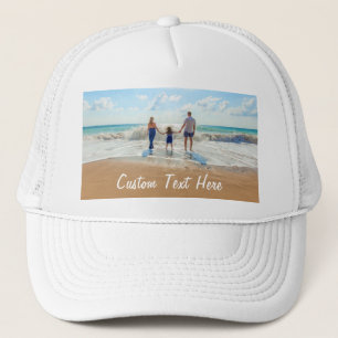 Benutzerdefinierter Text-Trucker-Hat mit Ihrer Fam Truckerkappe