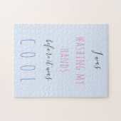 Benutzerdefinierter Text Typografie Quarantäne Spa Puzzle (Horizontal)