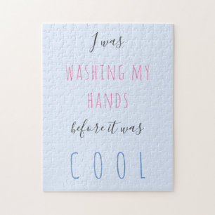 Benutzerdefinierter Text Typografie Quarantäne Spa Puzzle