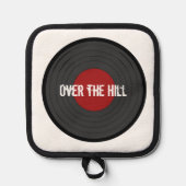 Benutzerdefinierter Text über der Hill-Rock'n'Roll Topflappen (Vorderseite)
