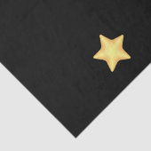 Benutzerdefinierter Text über Mond und Sternen Seidenpapier (Detail)