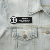 Benutzerdefinierter Text ÜBERPRÜFEN Namensschild (Beispiel)