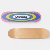 Benutzerdefinierter Text Ukrainisches Surfbrett -  Skateboard (Horizontal)