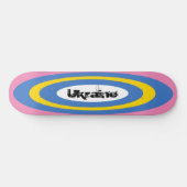 Benutzerdefinierter Text Ukrainisches Surfbrett -  Skateboard (Horizontal)