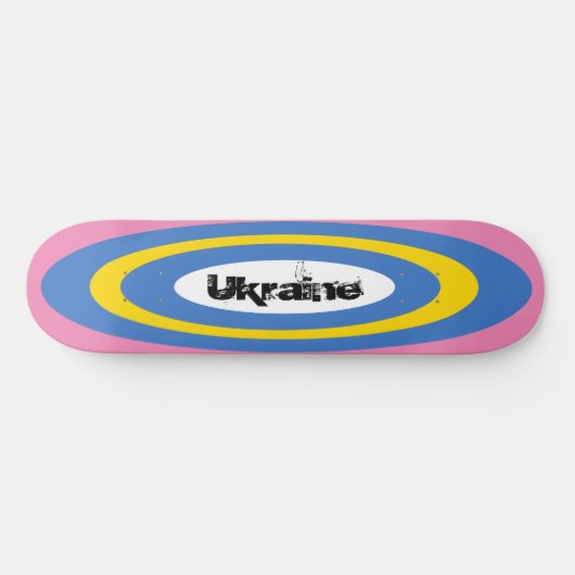 Benutzerdefinierter Text Ukrainisches Surfbrett -  Skateboard (Horizontal)