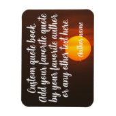 Benutzerdefinierter Text und Autorenname Magnet (Vertikal)