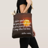 Benutzerdefinierter Text und Autorenname Tasche (Von Nahem)