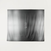 Benutzerdefinierter Text und Bild einfache silberg Wandteppich (Vorderseite (Horizontal))