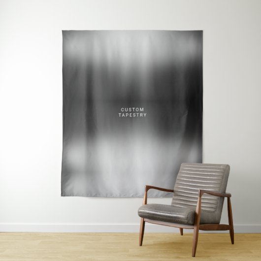 Benutzerdefinierter Text und Bild einfache silberg Wandteppich (Beispiel)