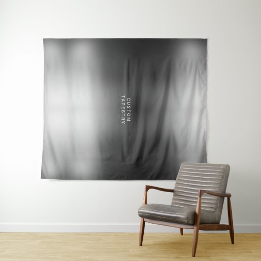 Benutzerdefinierter Text und Bild einfache silberg Wandteppich (Beispiel (Horizontal))