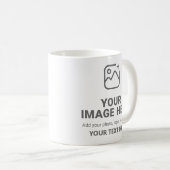 Benutzerdefinierter Text und Bild  Kaffeetasse (VorderseiteRechts)