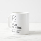 Benutzerdefinierter Text und Bild  Kaffeetasse (Vorderseite Links)