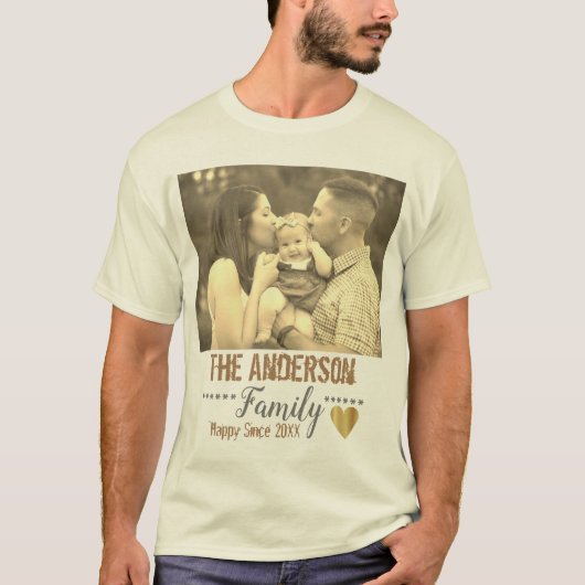 Benutzerdefinierter Text und Bild T-Shirt (Vorderseite)