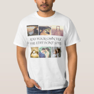 benutzerdefinierter Text und Bilder T-Shirt