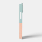 Benutzerdefinierter Text und Bildsommerfarben Blau Case-Mate iPhone Hülle (Rückseite / Rechts)