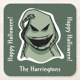 Benutzerdefinierter Text und Farbe 1/4 Halloween-K Rechteckiger Pappuntersetzer