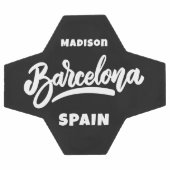 Benutzerdefinierter Text und Farbe Barcelona Fußball (Flach)