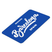 Benutzerdefinierter Text und Farbe Barcelona Magnet (Linke Seite)