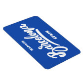 Benutzerdefinierter Text und Farbe Barcelona Magnet (Rechte Seite)