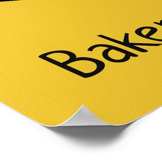 Benutzerdefinierter Text und Farbe Cake Slip Poste Poster (Ecke)