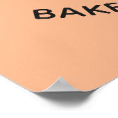 Benutzerdefinierter Text und Farbe Donut-Poster Poster (Ecke)