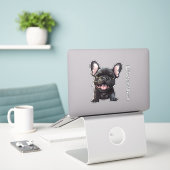 Benutzerdefinierter Text und Farbe 🐶 Franchise-We Aufkleber (Laptop auf Schreibtisch)